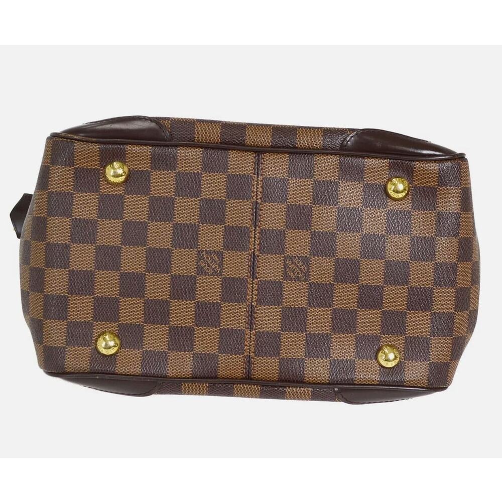 Louis Vuitton Verona PM Damier Ebene Handbag Brown Checkered Classic - Picture 5 of 15